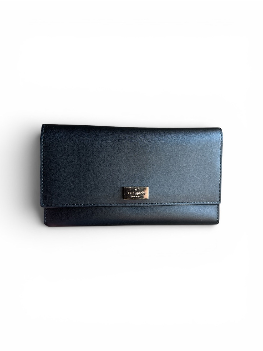 Kate Spade Arbour Hill Cyra Black Leather Continental Wallet NWOT + Dust Bag